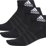 adidas - Cushioned Ankle Sock 3P - Zwarte Sokken-40 - 42