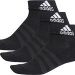 adidas - Cushioned Ankle Sock 3P - Zwarte Sokken-37 - 39