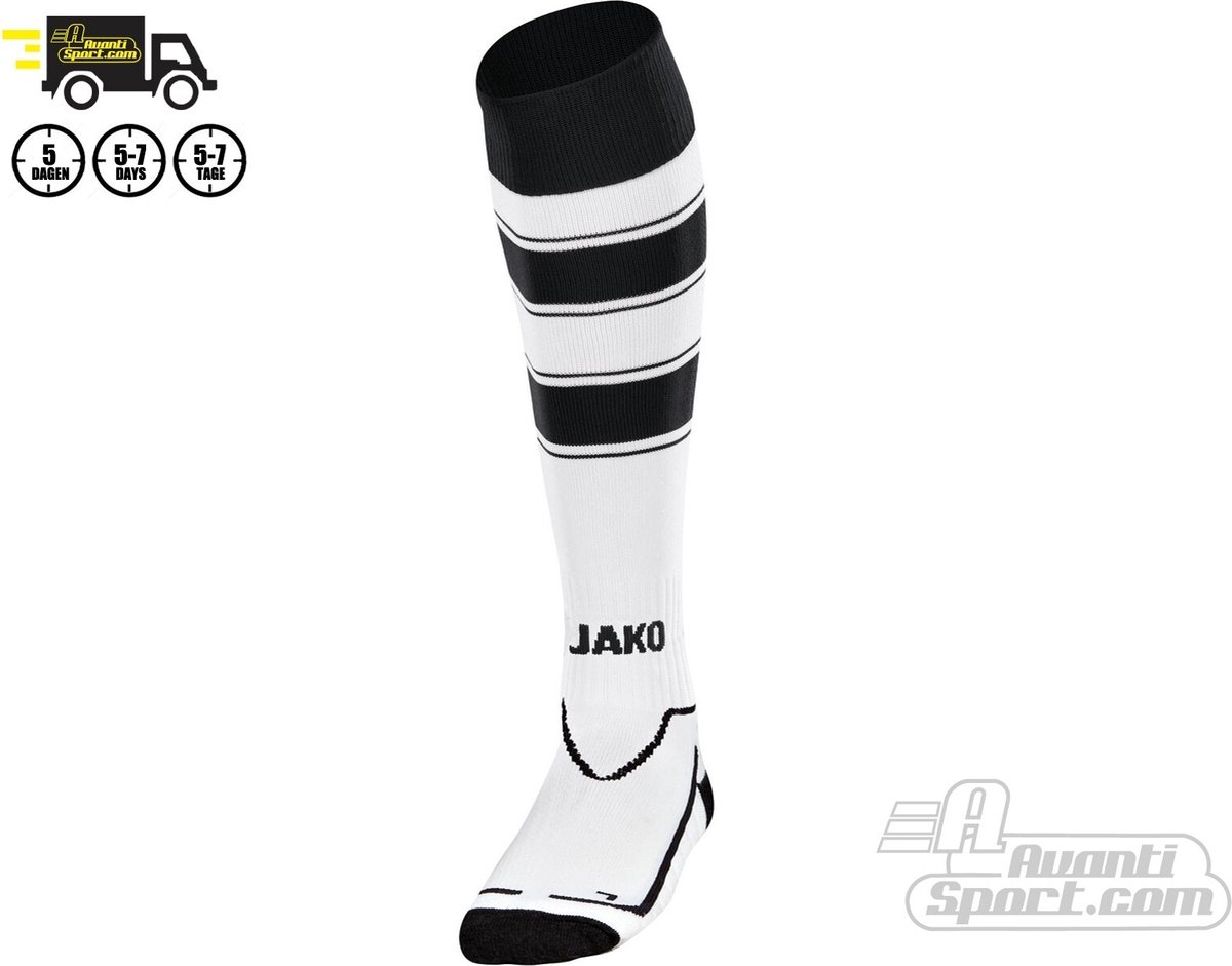 1200x941-8 Jako - Celtic - Voetbalsokken - 35 - 38 - Wit/Zwart - Afbeelding 1