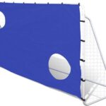vidaXL - Voetbaldoel - met - richtmuur - hoogwaardig - 240x92x150 - cm - staal