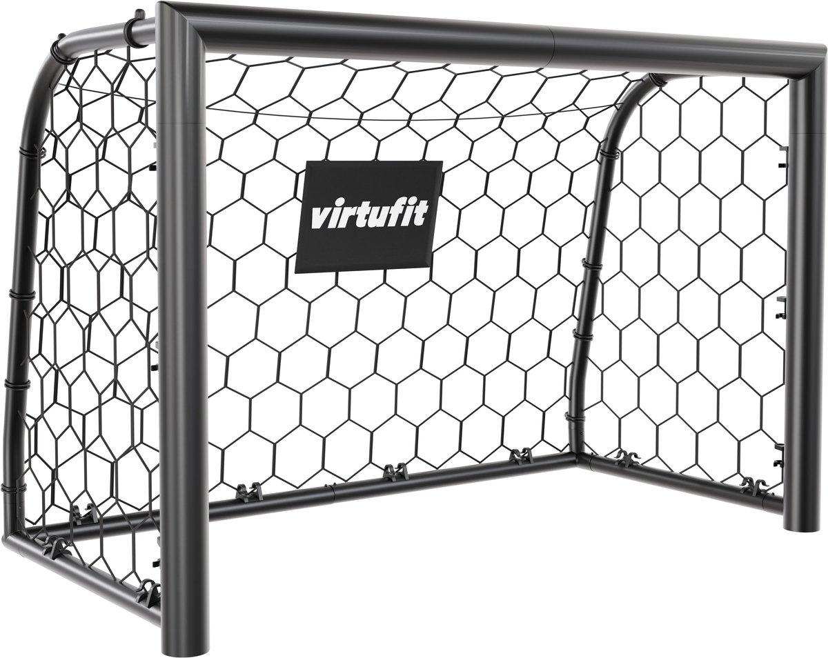 1200x954 VirtuFit Voetbaldoel Premium - Voetbal Goal - 120 x 80 x 60 - Weerbestendig - Incl. grondankers - Hoogwaardig polyester net - Professioneel trainingsdoel - Afbeelding 1