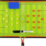 Voetbaltactiekbord-Draagbaar-Trainermap-Coachboard-Magneten-Boardmarker-Spons