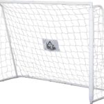 HOMCOM-Voetbaldoel-Metaal-186x62x123cm-Blanc