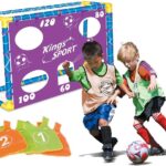Kunststof Voetbaldoel voor Kinderen met Richtgaten voor Training en Spel, 130x100 cm