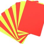 Set van 10 Scheidsrechterskaarten in Rood en Geel - PVC Kaarten voor Voetbalwedstrijden en Sportevenementen, Scheidsrechtersgereedschap