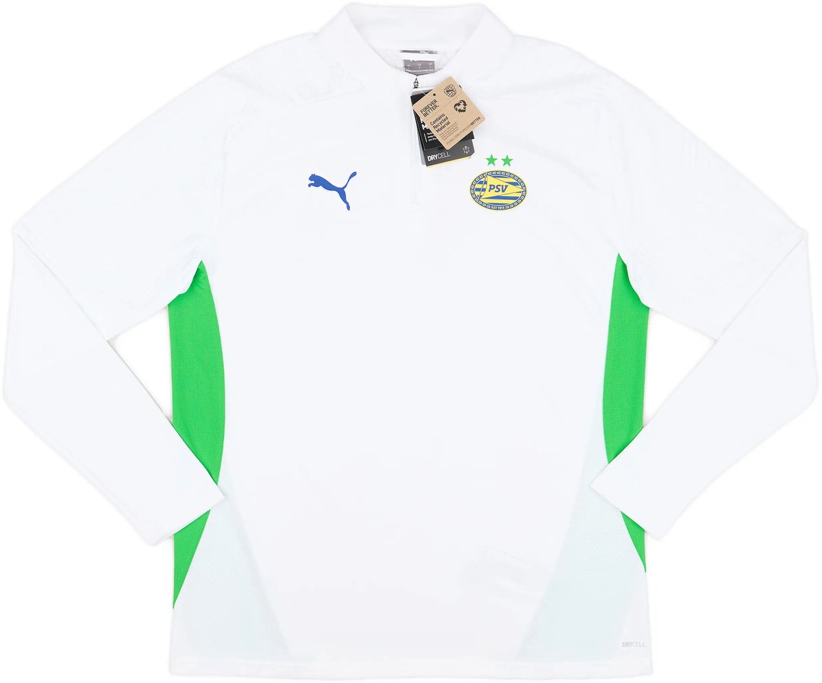 1200x997 2024-25 PSV Puma 1/4 Zip Training Top maat Large - Afbeelding 1
