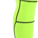 Sportkniebeschermer met compressiebandage voor hardlopen en voetbal, uniseks, maat XL, neongroen, optimale bescherming en comfort