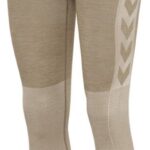 Hummel Damen Leggings Hmlclea Seamless Mid Waist Tights Chateau Gray/Driftwood Melange-XS