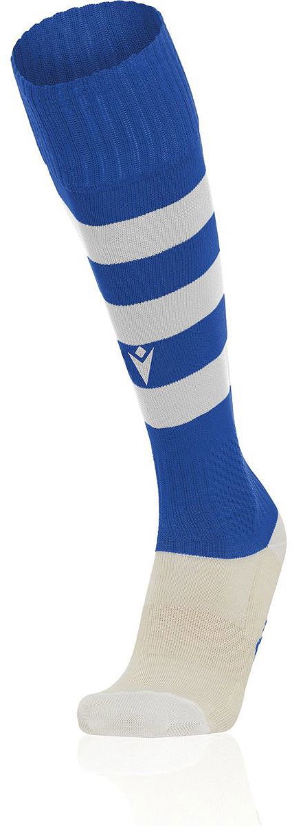 425x1200-4 Macron Hoops Voetbalkousen - Royal / Wit | Maat: 39/42 - Afbeelding 1