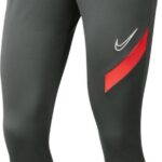 Nike Sportbroek - Maat M - Vrouwen - grijs/rood