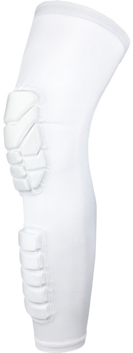 452x1200-9 1 stuck - Knie- en kuitbeschermers kniebraces compressiebeenbeschermers beschermende kuit- en scheenbeschermers voor jongeren en volwassenen voetbal basketbal honkbal -XL - wit - Afbeelding 1