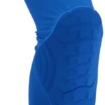Ademende schokbestendige kniebeschermer voor hardlopen en voetbal, unisex compressiebescherming, maat M, blauw, optimale ondersteuning en comfort