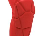 Uniseks kniebeschermer in rood, maat L voor optimale bescherming tijdens hardlopen en voetbal, ademend en comfortabel