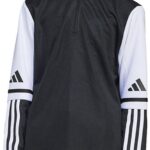 Adidas Squadra 25 Training Sweatshirt Met Halve Rits Zwart 13-14 Years Jongens,Meisjes