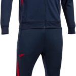 Comfortabel Trainingspak Heren en Dames - Navy Blauw/Rood Sportpak
