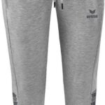 Erima Essential Team Sweatbroek Dames - Licht Grey Melange / Slate Grey | Maat: 38