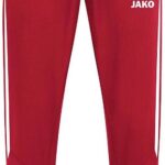 Jako Power Vrijetijdsbroek Kinderen - Rood / Wit | Maat: 128