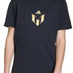 Adidas Messi Icon Graphic T-shirt Met Korte Mouwen Zwart 9-10 Years Jongens