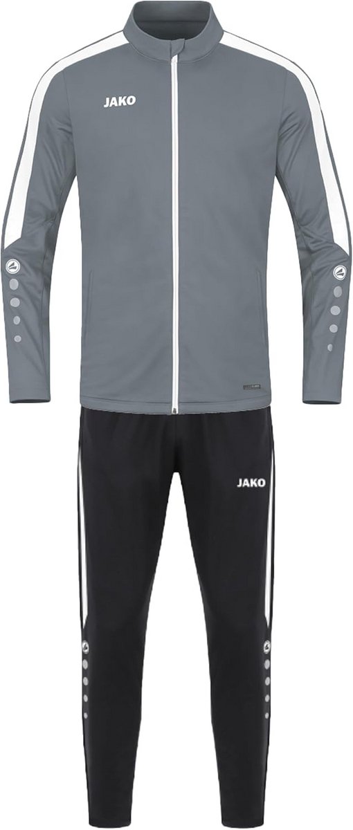 510x1200-4 Unisex Kinder Trainingspak Polyester Power Grijs Maat 164 - Afbeelding 1