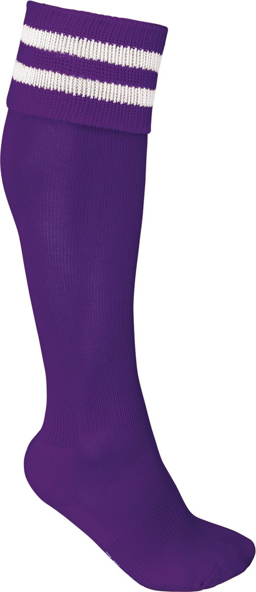 520x1200-16 PROACT® Sportsokken Met Contraststrepen PA015 - Sporty Purple / White - 39/42 EU - Afbeelding 1
