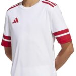 Adidas Squadra 25 T-shirt Met Korte Mouwen Wit 13-14 Years Jongens,Meisjes