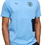 Puma Manchester City Fc Tech T-shirt Met Korte Mouwen Blauw S Man