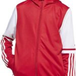 Adidas Squadra 25 Sweatshirt Met Rits Rood 7-8 Years Jongens,Meisjes