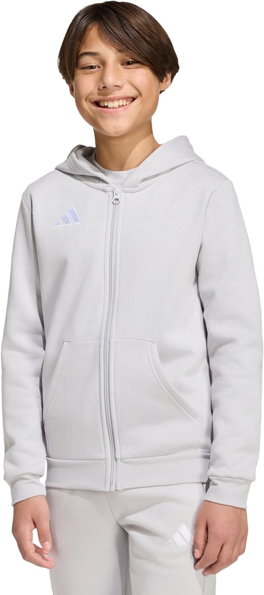 533x1200-4 Adidas Performance Ent26 Fz Hood Y - Kinderen - Grijs - Afbeelding 1