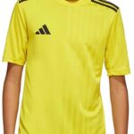 Adidas Campeon 25 T-shirt Met Korte Mouwen Geel 13-14 Years Jongens,Meisjes