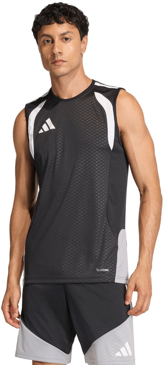 540x1200 adidas T-shirt Heren Tiro 26 Competition Sleeveless Jersey Zwart - Maat M - Afbeelding 1