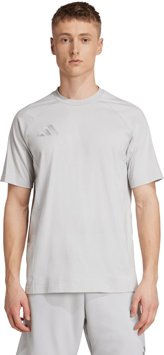 555x1200-9 adidas T-shirt Heren Tiro 25 Tee Travel Grijs - Maat L - Afbeelding 1