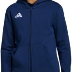 Adidas Performance Entrada26 Hoodie Met Lange Ritssluiting Kids - Kinderen - Blauw
