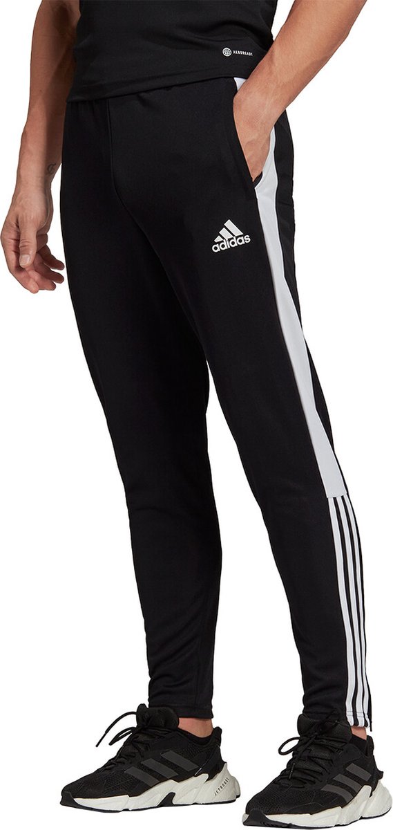569x1200-4 adidas - Tiro Trackpants Essentials - Zwarte Trainingsbroek Heren-S - Afbeelding 1