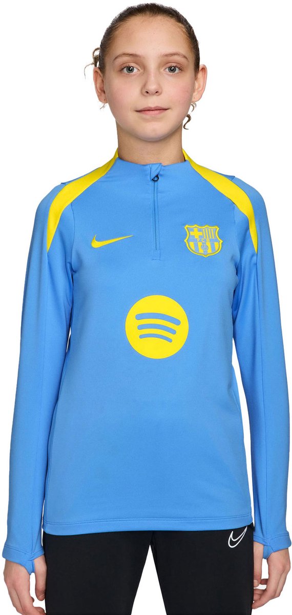 570x1200-12 Nike FC Barcelona Strike Drill Top 2025/2026 - Blauw/Geel - Maat XL (158-170) - Kids - Afbeelding 1