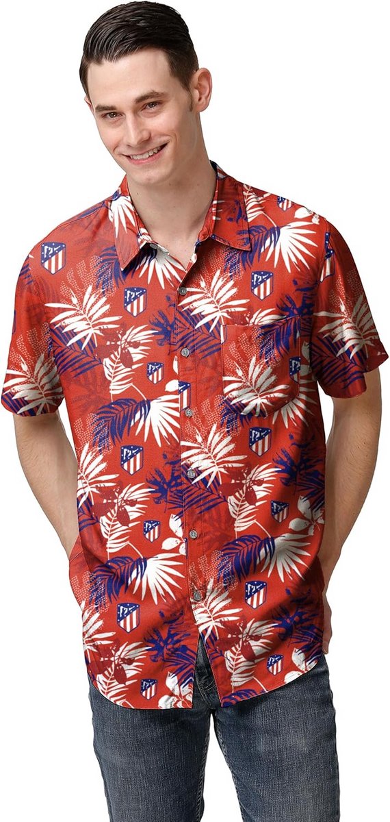 570x1200-8 Herenshirt Korte Mouwen Bloemenprint Zomer Voetbalstijl - Afbeelding 1
