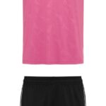 Sportset in 2 delen broek en shirt voor kinderen Roze - Zwart maat 8