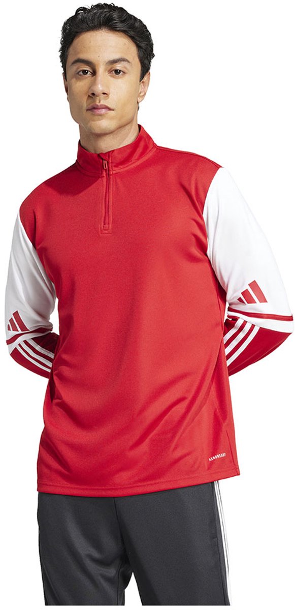 581x1200-3 Adidas Squadra 25 Training Sweatshirt Met Halve Rits Rood XL / Regular Man - Afbeelding 1