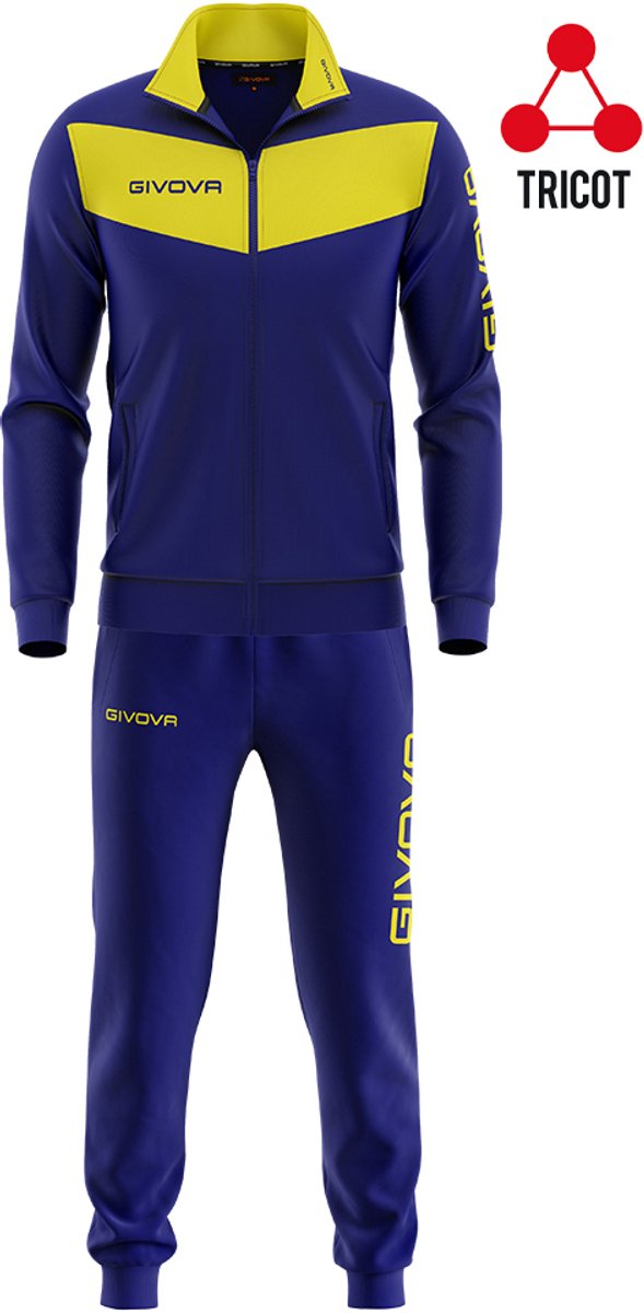 589x1200-1 Givova Visa Trainingspak Groen,Zwart M Man - Afbeelding 1