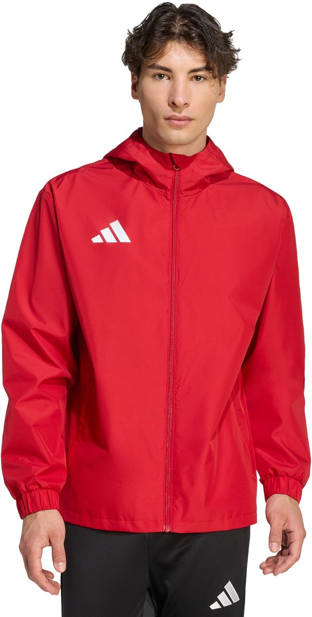 607x1200-11 Adidas Performance Entrada26 All Weather Jack - Heren - Rood - Afbeelding 1