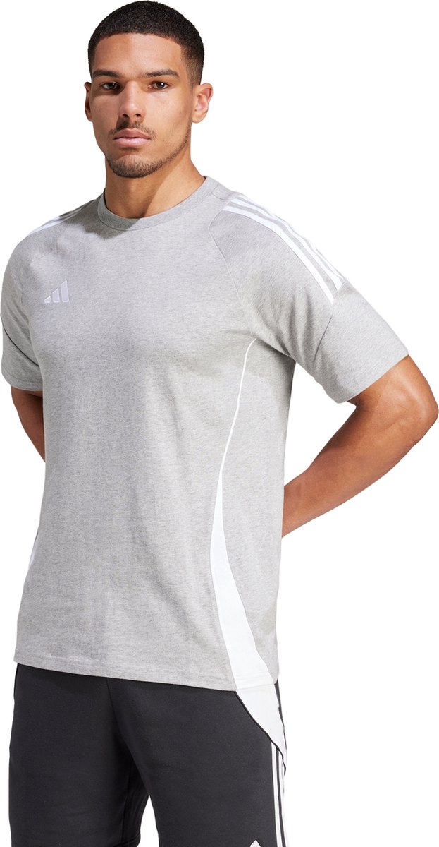 623x1200-7 adidas Performance Tiro 24 Sweat T-shirt - Heren - Grijs- M - Afbeelding 1