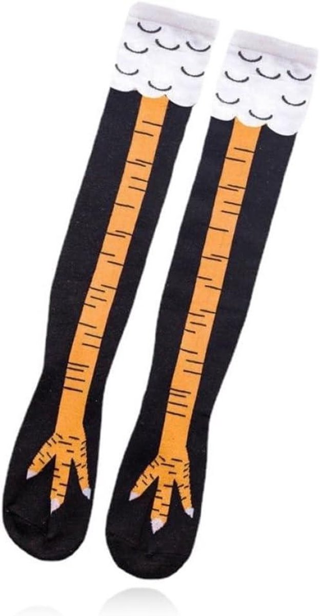 624x1200-4 Allecto Plus - Grappige kippenbeensokken voor volwassenen en kinderen - Leuk cadeauidee - Afbeelding 1