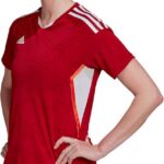 Adidas Condivo 22 Md T-shirt Met Korte Mouwen Rood XS Vrouw