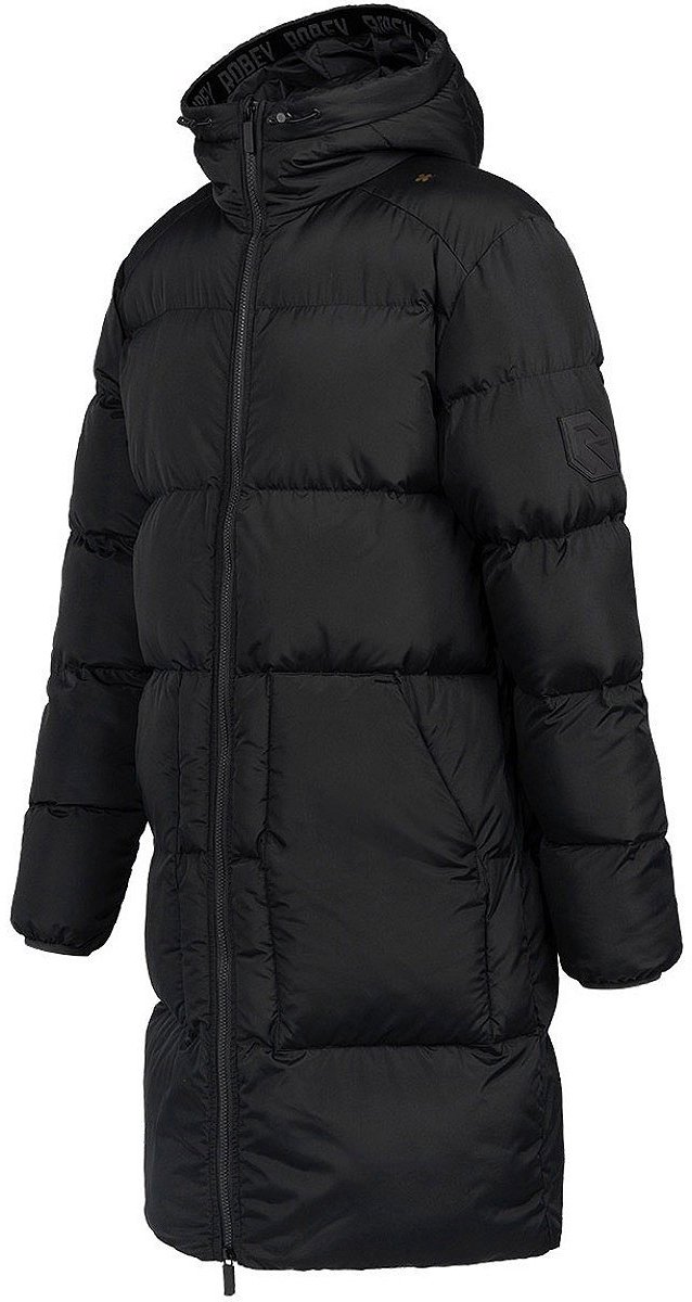 638x1200-10 Robey Ultra Long Bankmantel Heren - Zwart | Maat: S - Afbeelding 1