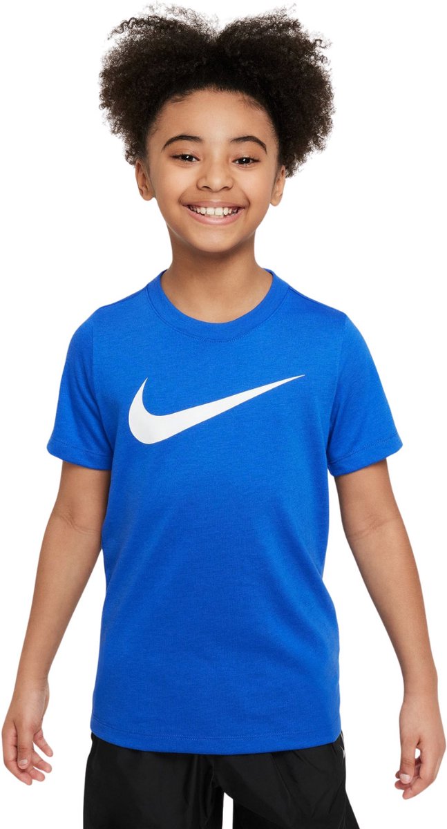 647x1200-4 Nike Team T-shirt Kinderen Dri-FIT Park 20 Blauw - Maat XS - Afbeelding 1