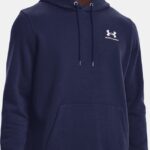Under Armour Herenhoodie Essential Fleece Navy Maat XS