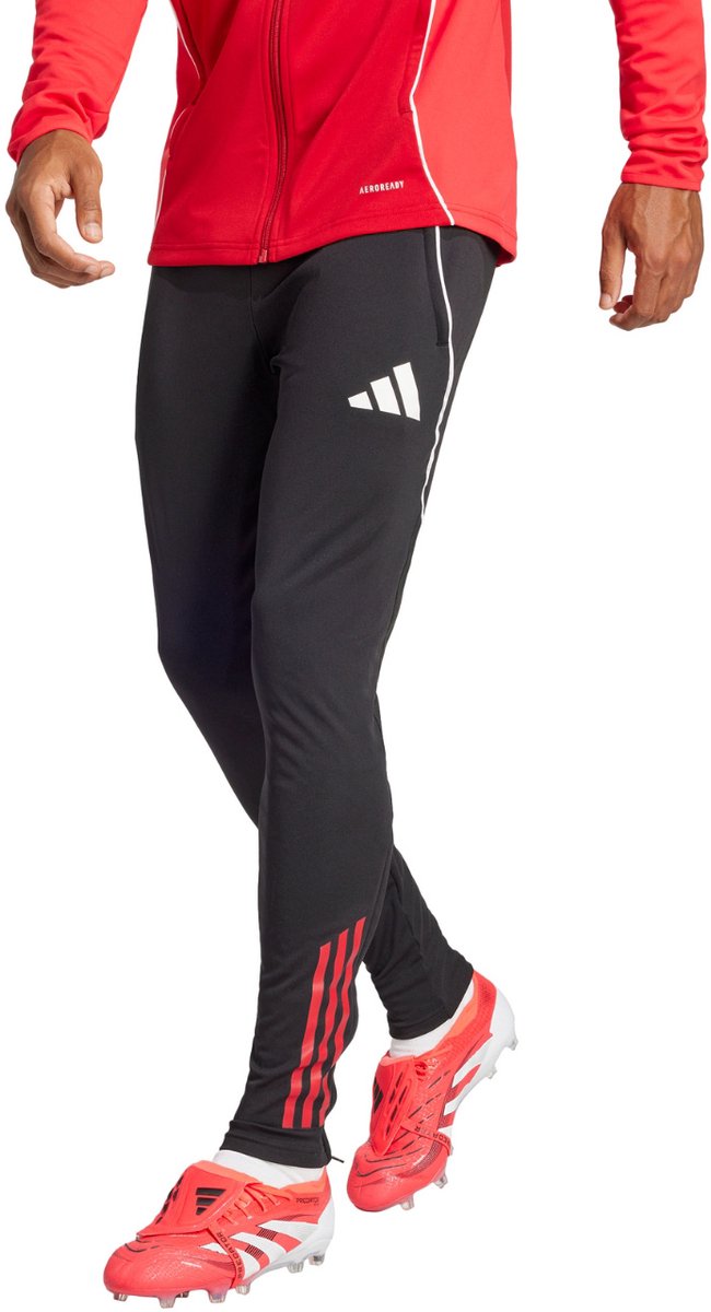 650x1200 adidas Tiro 25 Competition Training Herentrainingsbroek Zwart/Rood - Afbeelding 1
