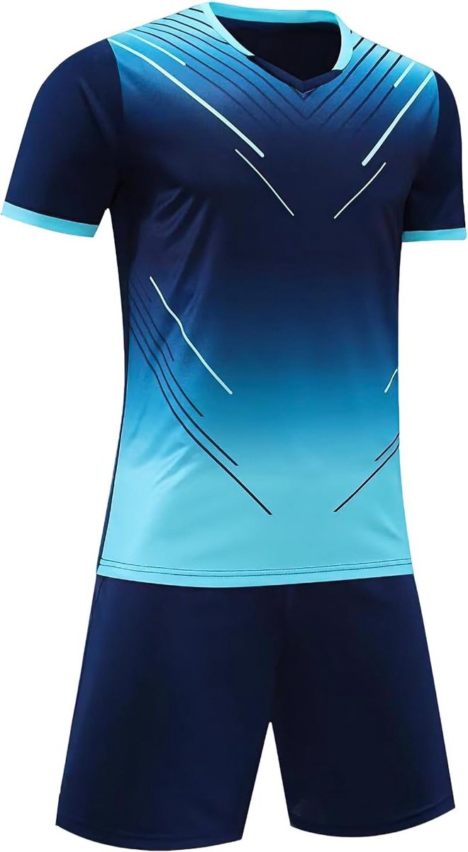 660x1200-13 Ademende en Sneldrogende Voetbalshirt Set voor Jongens - 2-delige Sportoutfit met T-shirt en Shorts voor Basketbal en Actieve Vrijetijdskleding (7-13 Jaar) - Afbeelding 1