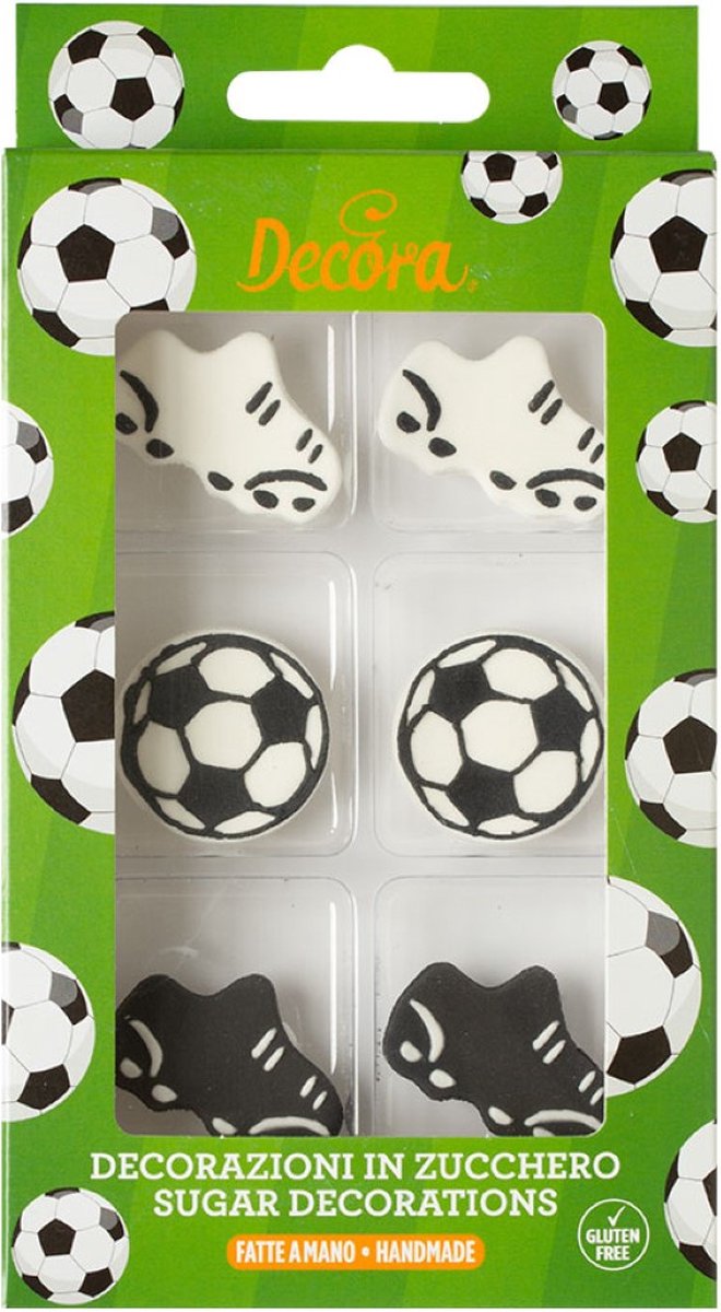 660x1200-6 Decora Suikerdecoraties Set/6 - Goal - Afbeelding 1