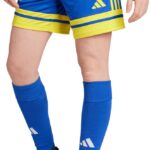 adidas Short Dames Squadra 25 Blauw-Geel - Maat L