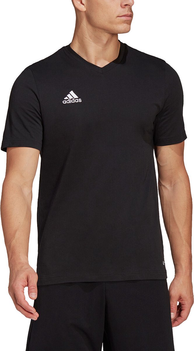 665x1200-7 adidas Performance Entrada 22 T-shirt - Heren - Zwart - Afbeelding 1